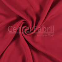 Tecido Viscose Sarjada Vermelho Ferrari  Larg140cm 100%Viscose 145gr/m2.Conserv1-N/2-2/3-2/5-3/6-1