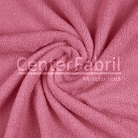 Tecido Atoalhado Felpudo Microfibra Rosa Escuro Largura 145cm 100%Poliester  205gr/m2