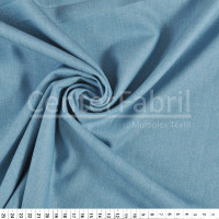 Tecido Jeans Unioffice Camisaria Profissional Azul Jeans Lg160cm 62%Algodão 38%Poliester 160gr/m2 4,8oz. Conserv 1-D/2-2/3-1/5-2/6-1