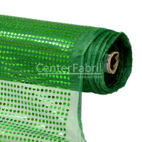 Tecido Paetê Laminado Verde e fundo Verde 100% poliester Larg.100cm- Conserv 1-P/2-2/3-2/5-4/6-8