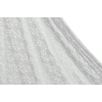Tecido Renda Gelo Importada Largura135cm 70%Poliamida/30%Algodão