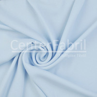 Tecido Crepe Georgette Azul Claro Larg.147cm 100%Poliester 102gr/m²