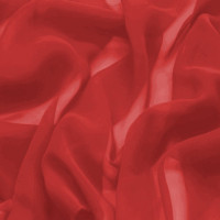 Tecido Chiffon Vermelho Ferrari Larg 147cm 100% Poliester 82gr/m2- Preço por metro. Conserv1-N/2-2/3-2/4-5/5-3/6-1
