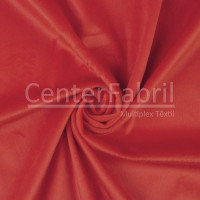 Tecido Pelúcia Velboa Vermelho Largura 140cm 100%Poliester 260gr/m2. Preço por metro.promo de $19,80 por