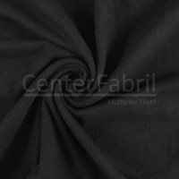 Tecido Malha Cotton Tubular Preto Larg.90cm 90%Algodão 10%Elastano Preço por Metro