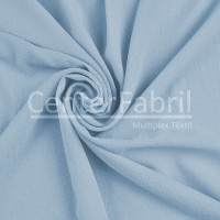 Malha Crepe Scuba Neoprene  Azul Claro Larg 150cm 95% Poliester/5% Elastano 270gr/m2. Conserv 1-M/2-2/3-3/4-5/5-3/6-1/6-3