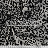 Tecido Malha Suede Estampada Pele Leopardo Larg150cm 92% Poliester 8% Elastano - Venda por Metro. Conserv 1-M/2-2/3-3/4-5/5-3/6-1/6-3