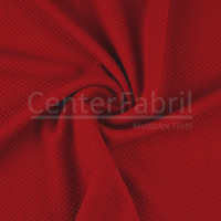 Malha Piquet Viena Vermelho Largura 150cm 97%Poliester.3%Elastano -326gr/m2- preço por metro