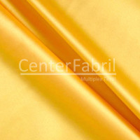 Tecido Cetim Visom Amarelo Ouro com 3mts de Largura 100% poliester - Preço por metro