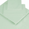 Lençol Casal Percal 200 fios com Elástico Verde Minerio 190x140x30cm - 1