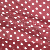 Tecido Mousseline Chiffon Estampado Bola Branco Fdo Vermelho Larg 147cm 100%Poliester.Conserv1-N/2-2/3-2/4-5/5-3/6-1 - 1