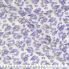 Tecido Tricoline Tropical Estamp Flor Miuda Lilas Fdo Bco Lg1,40cm 100%Algodão - 1