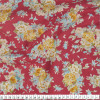 Tecido Tricoline Estampa Floral Fdo Vermelho Larg.140cm 100%Algodão - 1