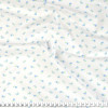 Tecido Tricoline estampa Florres Miudaa azul fdo branco Larg 1,47mt 100% algodão - 1