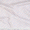 Tecido Tricoline estampa floral pequeno azul fdo cru Larg 1,47mt 100% algodão - 1