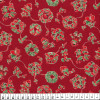 Tecido Tricoline Natal - Mini Guirlanda Vermelha Larg 1,40mt 100%algodão Preço por Metro - 1