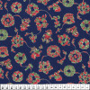 Tecido Tricoline Natal - Mini Guirlanda Azul - Larg140cm 100%algodão Preço por Metro - 1