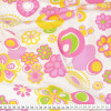 Tecido Tricoline Estampa Rosa e Verde Fdo Bco Larg,140cm 100%Algodão Promo de R$26,90 por - 1