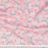 Tecido Tricoline Estampa Flor Miuda bco e vde fdo rosa Larg,140cm 100%Algodão Promo de R$26,90 por - 1