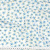 Tecido Tricoline Bonatella Estampa Flor Azul Fdo Bco  Lg1,40cm 100%Algodão - 1