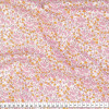 Tecido Tricoline estampa miuda cashemere fdo rosa claro Larg 1,47mt 100% algodão - 1