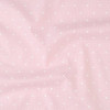 Tecido Tricoline Estampa Bolinhas Brancas Fundo Rosa Larg 1,47mt 100% algodão Preço por Metro - 1