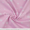 Tecido Tricoline estampa Coroa Branca Fdo Rosa Larg 1,47mt 100%algodão Preço por Metro -120gr/m2 - 1