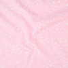 Tecido Tricoline Estampa Estrelas brancas Fundo rosa Larg 1,47mt 100% algodão Preço por Metro - 1