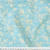 Tecido Tricoline Estampa Floral Bege Fundo Azul  Larg 1,47mt 100% algodão Preço por Metro -120gr/m²  - 1