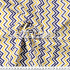 Tecido Tricoline estampa Chevron Marinho/Ouro Fdo Bco Larg 147cm 100% Algodão 120gr/m2 Preço por Metro - 1