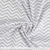 Tecido Tricoline estampa Chevron Cinza Larg 147cm 100% Algodão 120gr/m2 Preço por Metro - 1