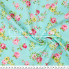 Tecido Tricoline estampa Floral Rosa Peq Fdo Vde Claro Larg 1,47mt 100%algodão Preço por Metro -120gr/m2 - 1