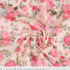 Tecido Tricoline estampa Floral Médio Rosa Fdo Rosa Larg 147cm 100% Algodão 120gr/m2 Preço por Metro - 1