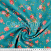 Tecido Tricoline estampa Floral Pequeno Vermelho Fdo Vde Larg 147cm 100% Algodão 120gr/m2 Preço por Metro - 1