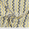 Tecido Tricoline estampa Chevron Cinza/Pto/Amarelo  Larg 147cm 100% Algodão 120gr/m2 Preço por Metro - 1