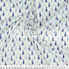 Tecido Tricoline estampa Cavalo Marinho Azul Larg 1,47mt 100%algodão Preço por Metro -120gr/m2 - 1