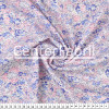 Tecido Tricoline Floral Rosa Azul Tina Larg 140cm 100% algodão 112gr/m2 - 1