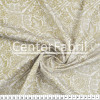 Tecido Tricoline Misto Estampado Helmut (Folhagem) Dourado Fdo Branco Larg150cm 66%Poliester 34%Algodão 112gr/m2 - 1