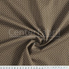 Tecido Tricoline estampa Poá Branco Fdo Marrom larg147cm 100% algodão - 1
