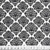 Tecido Tricoline Azulejo Preto fundo Branco 100% algodão - 1