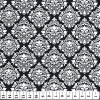 Tecido Tricoline Est azulejo Branco Fdo Preto Largura 150cm 100%Algodão ref.5203G02 - 1