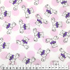 Tecido Tricoline Estampa Infantil Ursinho Roxo Fdo Cru larg 147cm 100%Algodão - 1