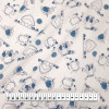 Tecido Tricoline estampa Colmeia Azul Fdo Cru larg147cm 100% algodão - 1