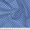 Tecido Tricoline Premium Estampa Gravataria Fundo Mandalinhas Azul Larg 1,47mt 100% algodão - 90gr/m² - 1