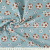 Tecido Tricoline Estampa Bola de Futebol Cobalto Largura 150cm 100%Algodão Conserv 1-I/2-2/3-2/4-1/5-2/6-1 - 1