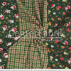 Tecido Tricoline Natal - Barrado Presentes e Noel Larg140cm - 100%algodão Preço por Metro - 1