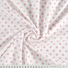 Tricoline Bolinhas rosas e brancas -Bola 5-100%algodão - 1