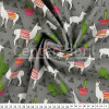 Tricoline Estampado Coleção Andina - Lhamas Fdo Cinza Larg.150cm 100%Algodão - 115gr/m² Conserv1-J/2-2/3-2/5-3/6-1 - 1
