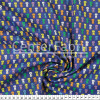 Tecido Tricoline Estampado Gatos Coloridos Fundo Azul Larg.150cm 100%Algodão. Conserv1-I/2-2/3-2/5-3/6-2 - 1