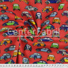 Tecido Tricoline Estampado Coleção Fusca Fdo Vermelho Largura 150cm 100%Algodão  - 1